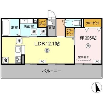間取図 熊本バス（熊本市）/東野中学校前 徒歩3分 1階 1年未満
