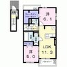 グレース高坂Ⅰ・Ⅱ 2LDKの間取り