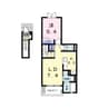 ＢＬＯＳＳＯＭ　大江 1LDKの間取り