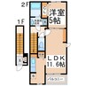 熊本バス（熊本市）/江津県営アパート前 徒歩3分 1-2階 築5年 1LDKの間取り
