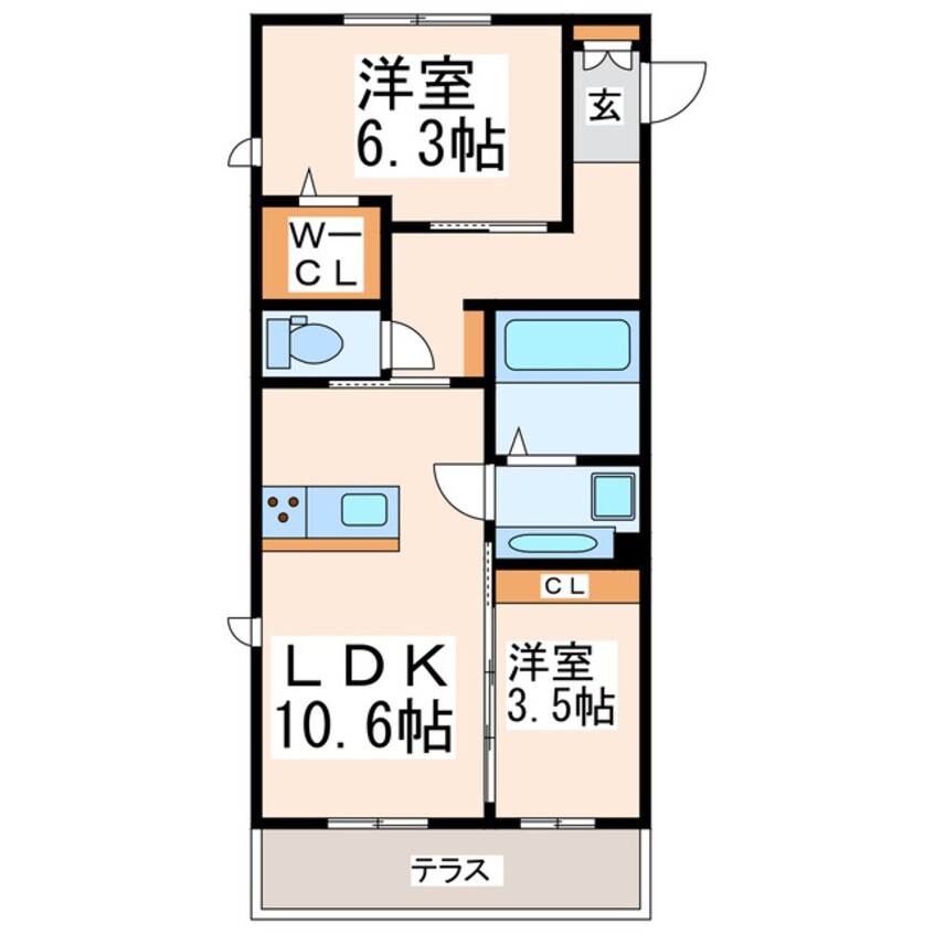 間取図 グッドラック四番館