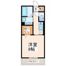 グッドラック四番館 1Kの間取り