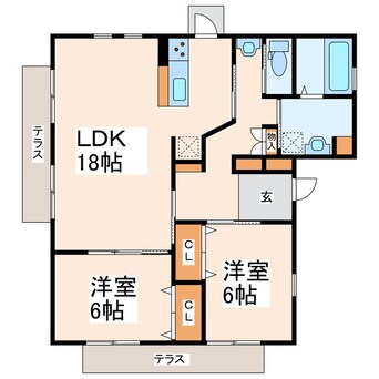 間取図 世安一戸建　Ａ棟