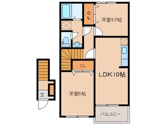 間取図 プリムローズヴィラＡ・Ｂ