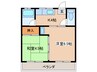 天神ハイツ 2DKの間取り