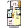 レモンテラス 2LDKの間取り