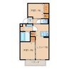 レモンテラス 2LDKの間取り