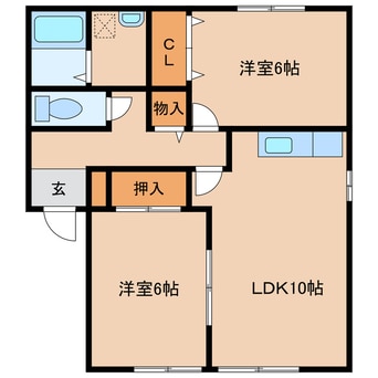 間取図 シェ・ドゥーブル