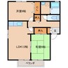 ヴィラコンフォート 2LDKの間取り