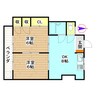 大王コーポ 2DKの間取り