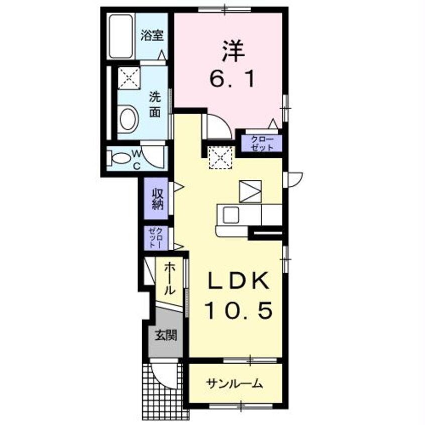 間取図 メゾン・ド・コンフォートⅡ