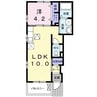 クレストールＫ 1LDKの間取り