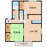 ウィルコート志比田 2LDKの間取り
