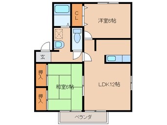 間取図 ウィルコート志比田