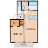 セジュールエクラ 1LDKの間取り