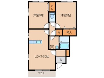 間取図 Ｄコート鷹尾
