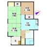 前原貸家 3DKの間取り