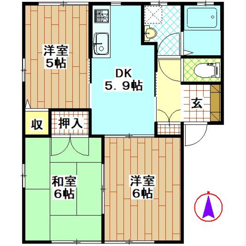 間取図 クレストコーポ