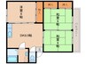 パナマンションⅡ 3DKの間取り