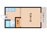 津曲マンション 1DKの間取り