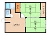 フォレスト・イン早鈴 2DKの間取り