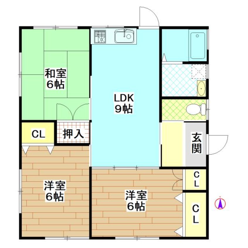 間取図 半代貸家（早鈴）