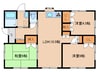 光神春美貸家（三股） 3LDKの間取り