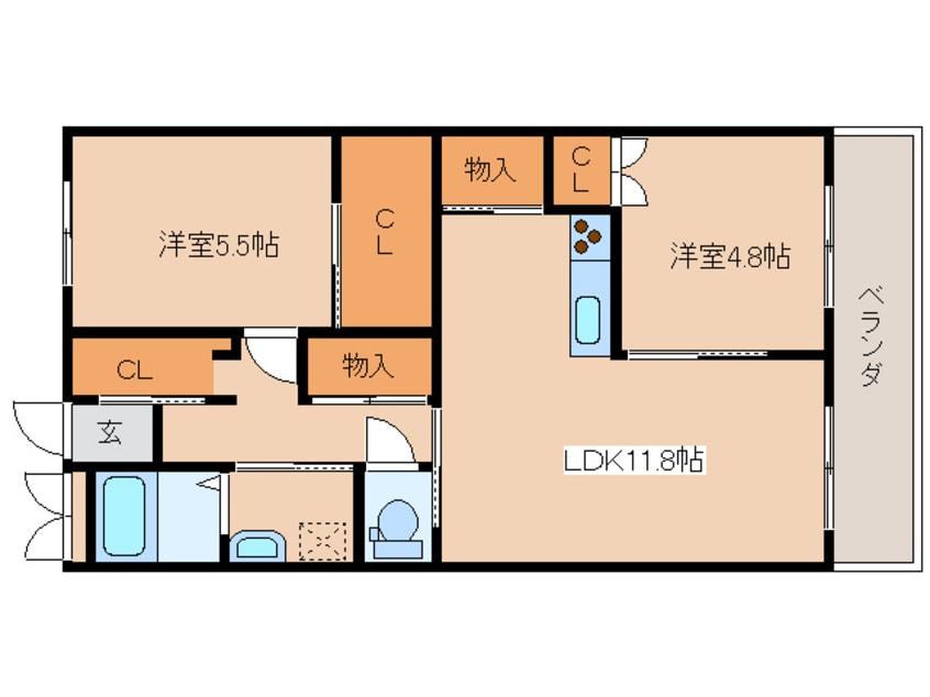 間取図 ディアコート平江