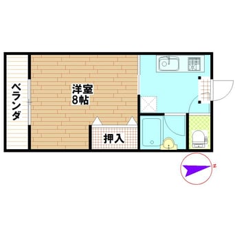 間取図 カントリーハイツ