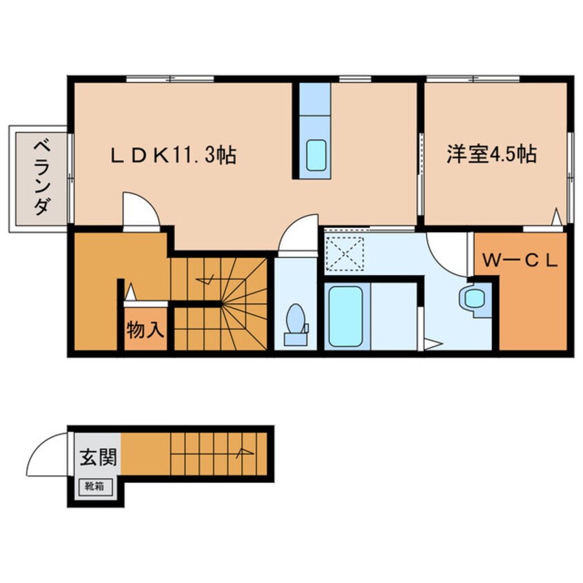 間取図 コンクエスト蓼池