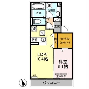 間取図 ラ・ヴェスタⅡ