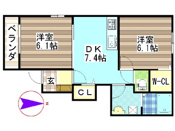 間取図 日豊本線/西都城駅 徒歩35分 1階 築14年
