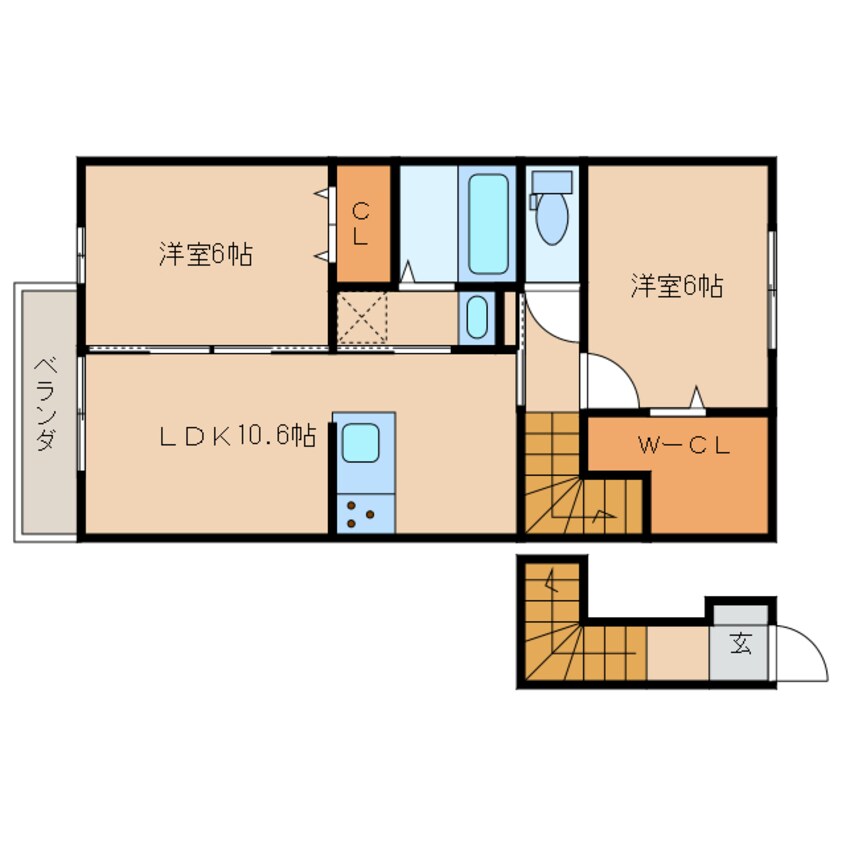 間取図 アールエム郡元