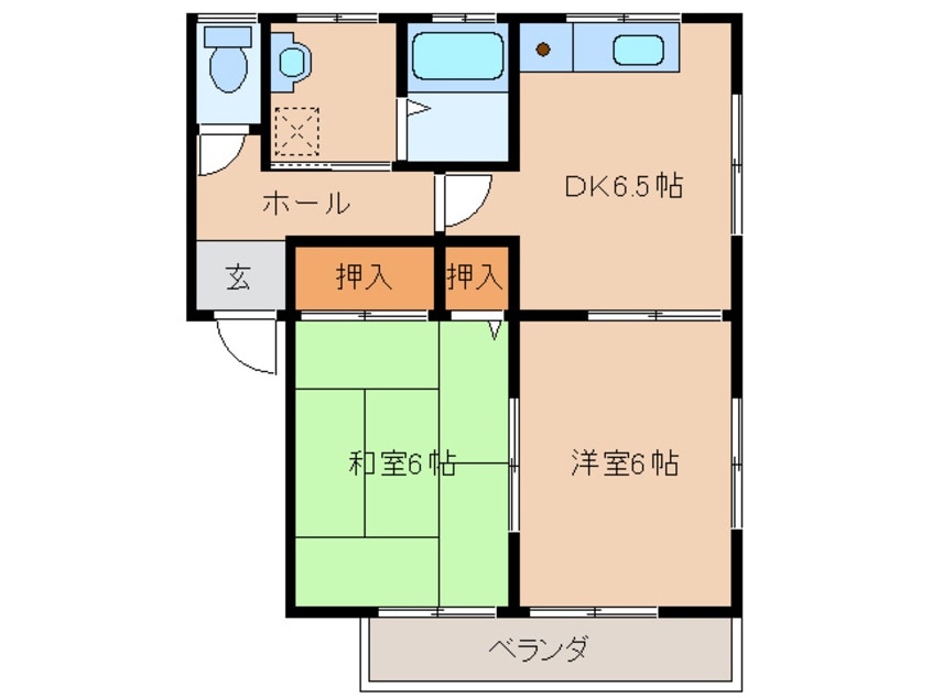間取図 グリーンコーポ高木