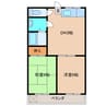 ドリームコーポ 2DKの間取り