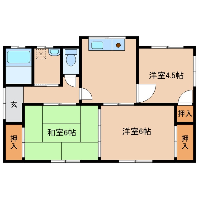 間取り図 蒲生貸家