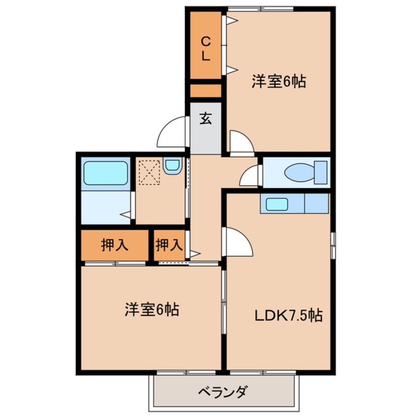 間取図 シャルマンコート