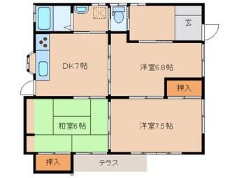 間取図 河野貸家