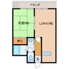 シティコーポ 1LDKの間取り