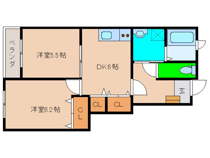 間取図 ロング　シーダーＭ