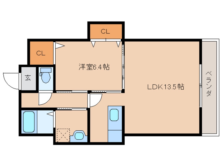 間取図 スカイコート志比田