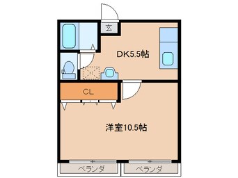 間取図 ヒロミコーポ