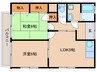 アザミハイツ 2LDKの間取り