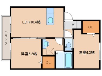 間取図 ガレンド吉尾