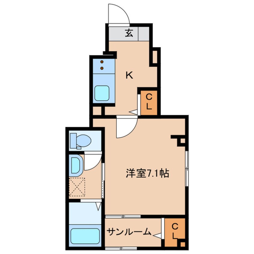 間取図 クランババⅠ
