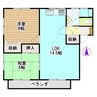 ファミールたかお 2LDKの間取り