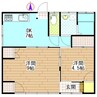 上東貸家 2DKの間取り