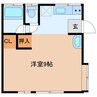 プラントハイツ 1Rの間取り