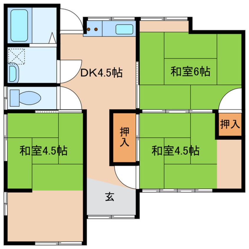 間取図 福井貸家