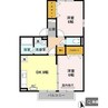 フォレストヴィラ　Ⅱ棟 2DKの間取り